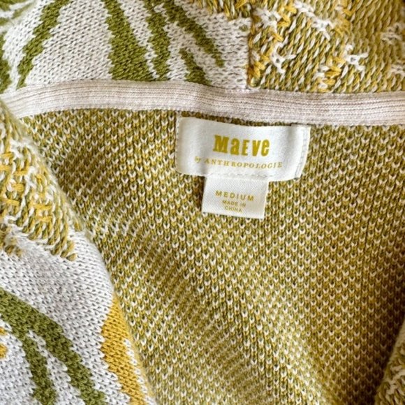 ANTHROPOLOGIE NEW MAEVE PINEAPPLE CARDIGAN SIZE M RETAIL $148 - Picture 4 of 7